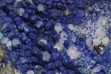 Vivid-Blue Azurite Encrusted Quartz Crystals - China #213832-2
